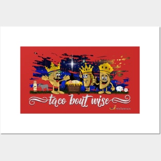 Taco Bout Wise Three Wise Men Funny Christmas Pun Posters and Art